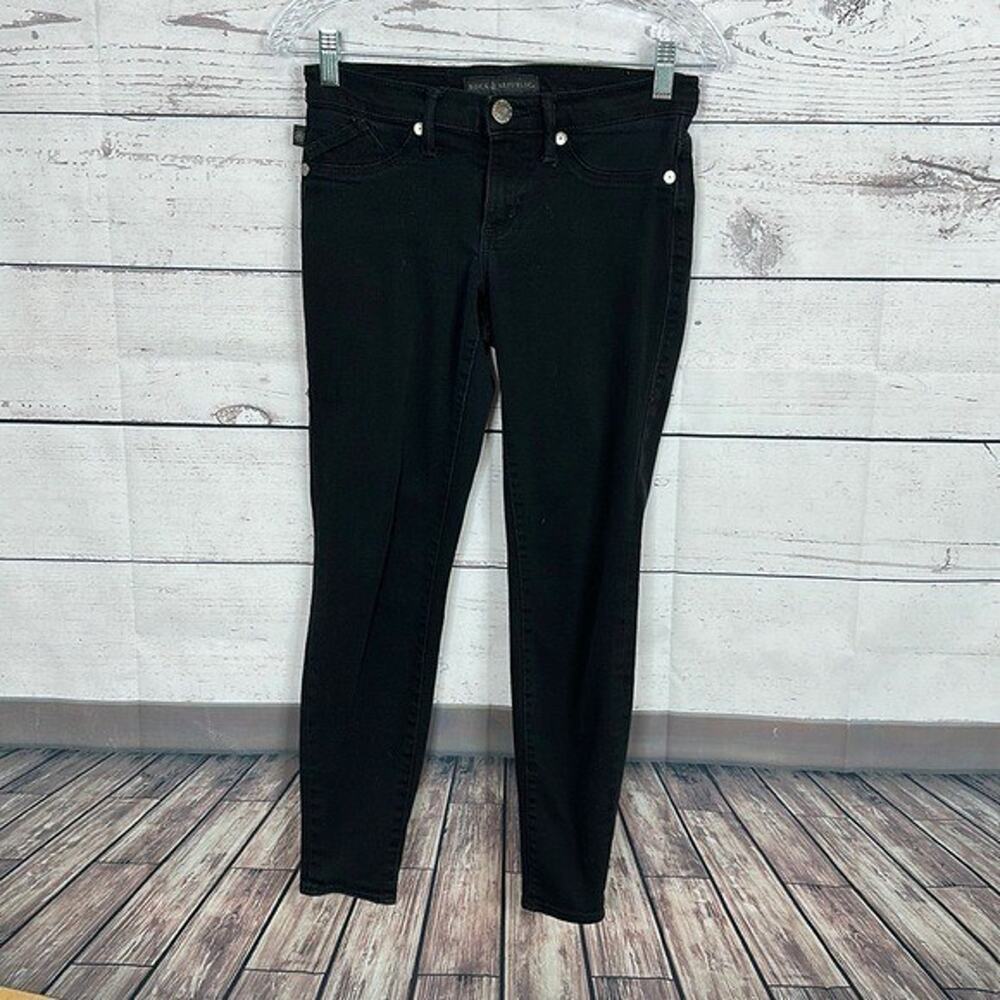 Rock Republic Jeans Womens 2 Black Low Rise‎ Stretch Casual Denim